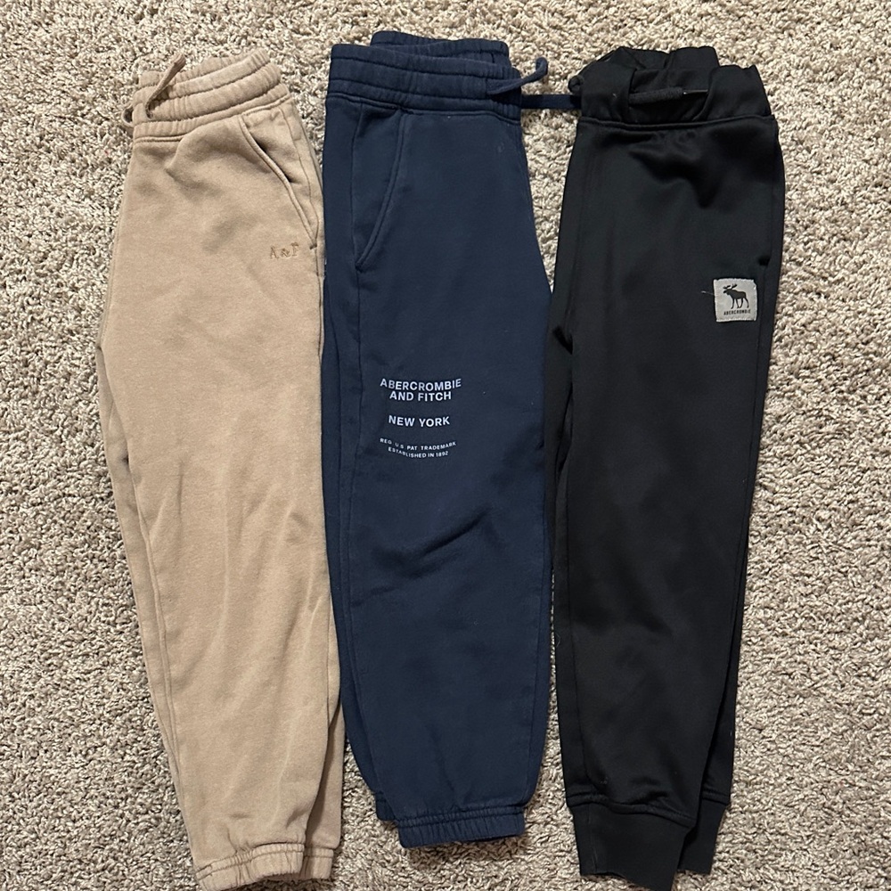 Abercrombie Kids Sweatpants - Beige, Navy, Black